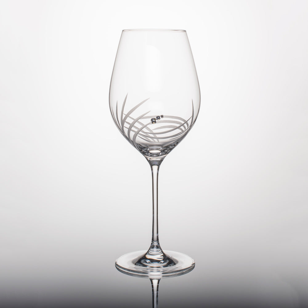 Breeze White Wine Glasses - Set of 2 in gift box – Julianna Glass
